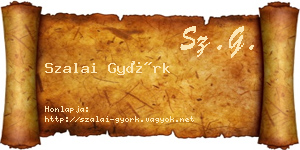Szalai Györk névjegykártya